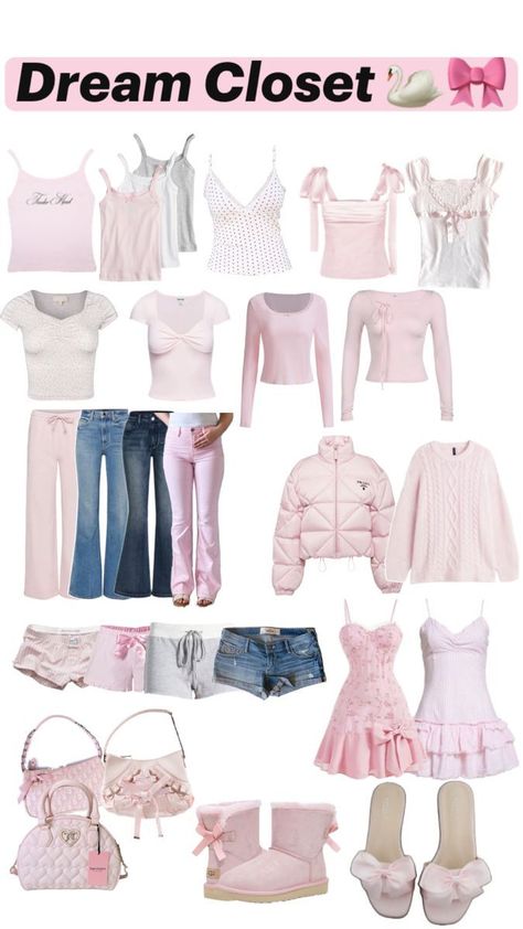 Fame Clothes, Y2k Outfits Aesthetic, Casual Preppy Outfits, Cute Everyday Outfits, Pink Outfits, Fashion Design Clothes, Really Cute Outfits, Kawaii Clothes, Girly Outfits