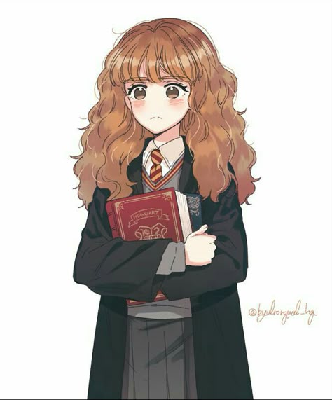 Harry Potter Uniform, Hermione Granger Fanart, Harry Potter Sketch, Citate Harry Potter, Harry Potter Cartoon, Harry Potter Art Drawings, Harry Potter Girl, Harry Potter Illustrations, Cute Harry Potter