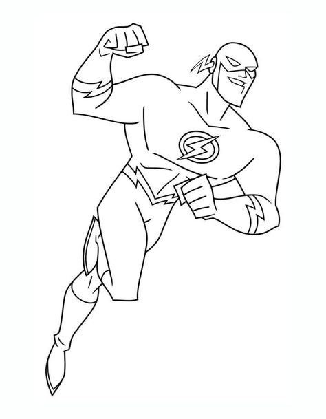 The Flash Coloring Pages How To Draw Super Heroes, Super Hero Drawings, Flash Coloring Pages, Merry Christmas Coloring Pages, Avengers Coloring Pages, Hindi Comics, Superhero Coloring Pages, Penguin Coloring Pages, Drawing Superheroes