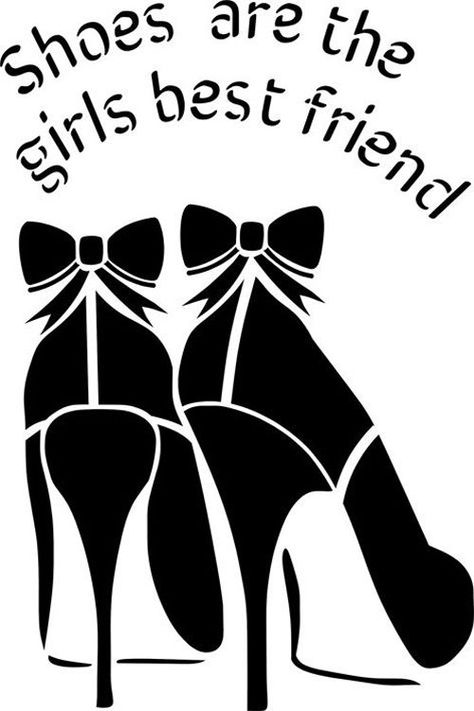 Best Friends Shoes Signage Reuseable Sturdy 190M Mylar Stencil - A5 - A4 - A3 Shirts Made With Cricut, Friends Shoes, Cricut Shirts, Idee Cricut, Image Svg, Silhouette Stencil, Stencil Patterns, Silhouette Portrait, Stencil Crafts