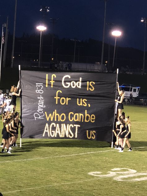 SCHS at Livingston Academy. 9-21-2018 Cheer Signs For Football, Football Signs For Games Posters Ideas, Cheer Themes, Run Through Signs, Athletic Posters, Cheer Banners, Cheerleading Signs, Christian Core, Spirit Posters