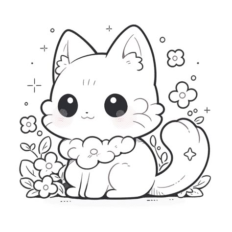 Gato kawaii para colorear chibi. Imagen bajo licencia CC BY-NC 4.0. ©2023 por Javier Origin. #kawaii #colorear #coloringpage #gatokawaii Chat Kawaii, Drawing Lessons For Kids, Chibi Cat, Kitty Coloring, Doodle Art Journals, Cat Coloring Page, Cartoon Coloring Pages, Cute Doodle Art, Cool Coloring Pages