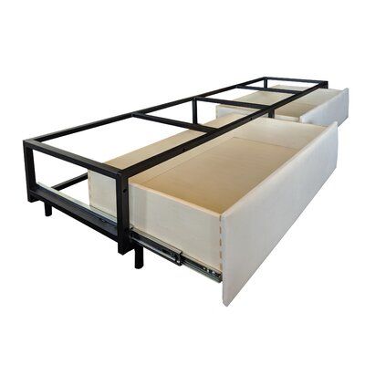 RepublicDesignHouse Underbed Storage Drawer | Wayfair Bunk Bed Accessories, Underbed Storage Drawers, Bed Metal, Underbed Storage, Steel Bed, Bed With Drawers, Drawer Unit, Panel Headboard, Storage Drawer