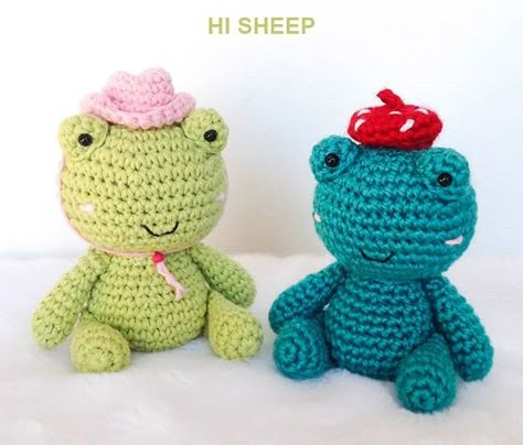 Crochet Cowboy Hats, Mushroom Patterns, Crochet Mushroom, Crochet Frog, Plushie Patterns, All Free Crochet, Crochet Pattern Amigurumi, Quick Crochet, Pink Yarn