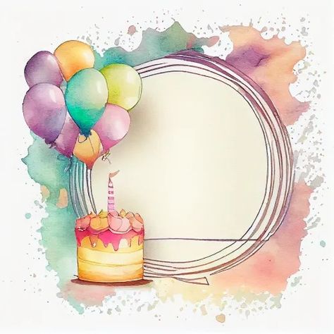 Free Watercolor Happy Birthday Card Background Wish Card Design, Background Birthday Design, Birthday Card Design Ideas, Birthday Party Card Invitation, Birthday Template Background, Birthday Wallpaper Backgrounds, Watercolor Happy Birthday Card, Happy Birthday Card Ideas, Watercolor Happy Birthday