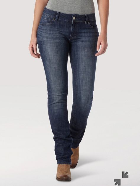 Jeans For Big Belly, Best Jeans For Short Women, Riding Jeans, Western Jeans, Women Essentials, Jeans For Women, Wrangler Jeans, Mid Rise Jeans, Dark Wash Denim