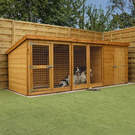 Dog Run Kennel, Tongue And Groove Cladding, Insulated Garden Room, Dog Run, Shiplap Cladding, Large Dog Crate, Timber Walls, Dog Kennel Outdoor, Door Inspiration