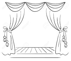 Theater Drawing, Theatre Tattoo, Theatre Drawing, Theatre Illustration, Curtains Vector, Curtain Drawing, Theater Stage, Theatre Curtains, Theatre Masks