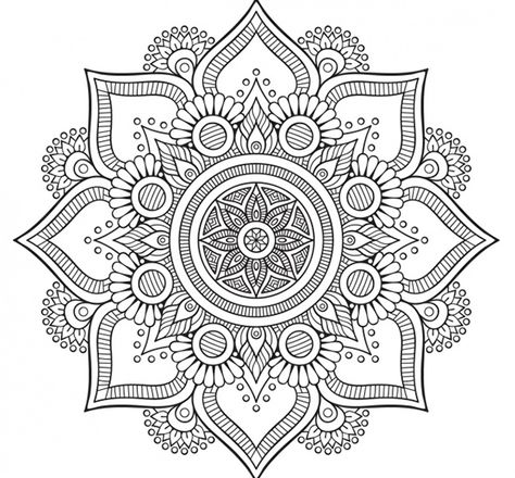 Floral-background-design-Vector-_-Free-Download Mandala Floral, Mandala Vector, Mandala Design Pattern, Mandala Art Lesson, Mandala Tattoo Design, Mandalas Design, Dot Mandala, Personal Organizer, Mandala Dots