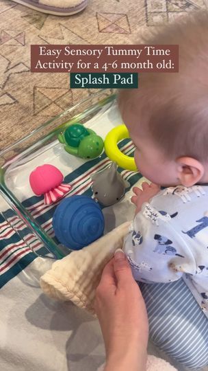 Facebook Tummy Time Activities, Baby Activities, First Time Mom, Be Dangerous, Splash Pad, Montessori Baby, Water Can, 6 Month Olds, Mommy Blogger