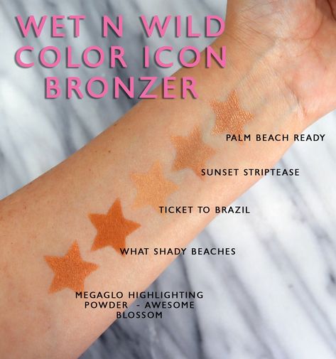 Wet N Wild Coloricon Bronzer Swatches Wet And Wild Bronzer, Wet N Wild Bronzer, Bronzers For Dark Skin, Nyx Matte Bronzer, Products Recommendations, Physicians Formula Butter Bronzer, Highlighter Swatches, How To Apply Bronzer, Cruelty Free Makeup Brands