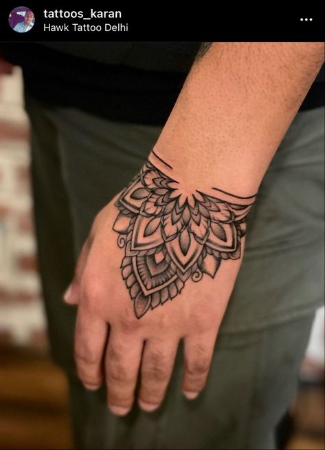 Mandala Tattoo designs Mandala Tattoos Mens, Hand Tattoos For Man, Hand Wrist Tattoo Men, Mandala Hand Tattoo Men, Mandala Tattoo On Hand, Mandala Tattoo Design For Men, Mandalla Tattoo, Hand Mandala Tattoo, Mandala Hand Tattoo