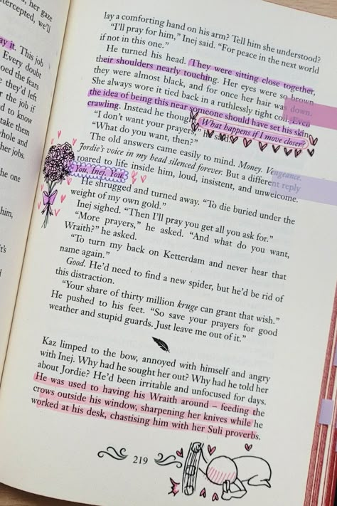 Cute Book Annotation Doodles, Book Annotation Aesthetic Doodles, Book Annotation Ideas Aesthetic, Book Anottations Ideas, Book Annotation Doodles, Annotating Ideas, Book Annotation Aesthetic, Jesper Wylan, Nina Matthias