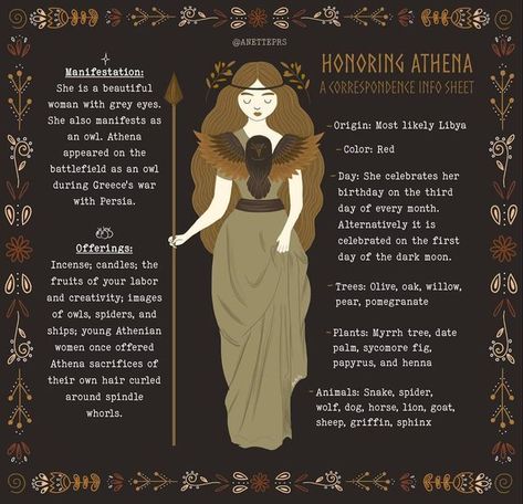 Athena Goddess Of Wisdom, Goddess Magick, Myths & Monsters, Goddess Of Wisdom, Greek Pantheon, Greek Mythology Gods, Wiccan Magic, Witch Spirituality, Magick Book