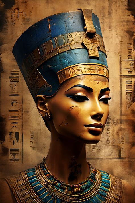 Ancient Egyptian Warrior, Queen Nefertiti Art, Egyptian Queen Art, Nefertiti Art, Egypt Tattoo Design, Drawings To Trace, Egyptian Warrior, Egyptian Goddess Art, Egypt Concept Art