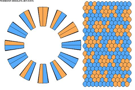 K3576 - friendship-bracelets.net 12 Strand Kumihimo Patterns, Kumihimo Patterns 12 Strand, Kumihimo 20 Strand Patterns, Kumihimo 4 Strand, Kumihimo Patterns 8 Strand, Kumihimo 8 Strand Pattern, Kumihimo Cord, Kumihimo Disk, Kumihimo Patterns