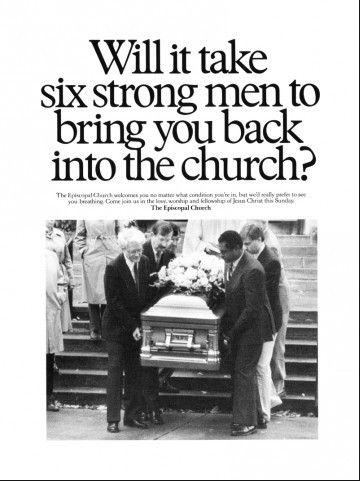 Episcopal Church ad, Fallon Famous Advertisements, Advertising Copywriting, Clever Ads, Copywriting Ads, Copywriting Advertising, Copy Ads, Ad Layout, Advertisement Poster, Good Advertisements