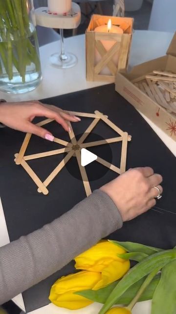 Art Painting | Artist on Instagram: "Spinning into a sweet week with this homemade Popsicle Sticks Ferris Wheel! 🎡🍭 Get ready for a whirlwind of flavor and creativity. #PopsicleAdventures #DIYCrafts #SweetCreations #WeekendFun #FerrisWheelMagic #TreatYourself #CraftyVibes #PopsicleJoy #SweetSundays #CreativeCarnival #DeliciousDesigns 🎠🌈🍦"" Ferris Wheel Craft Preschool, How To Make Spinning Wheel, Ferris Wheel Popsicle Sticks, How To Make A Ferris Wheel Diy, Diy From Ice Cream Stick, Art With Popsicle Sticks, Diy Ice Cream Stick Craft Ideas, Popsicle Stick Ferris Wheel, Ferris Wheel Craft