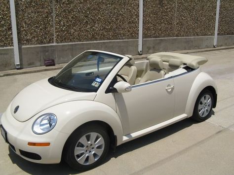 VW BEETLE in Harvest Moon Beige!! Cream Vw Beetle, Vw Beetle Aesthetic, Beige Volkswagen Beetle, Cream Vw Beetle Convertible, Convertable Beetle Volkswagen, Beatles Car, White Beetle, White Vw Beetle Convertible, Volts Wagon Beetle