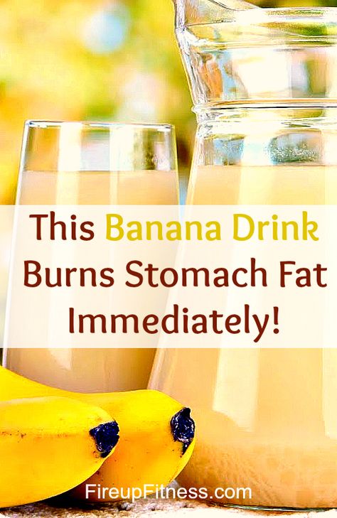 This Banana Drink Will Burn Stomach Fat Immediately! Full Body Detox, Banana Drinks, Natural Detox Drinks, Burn Stomach Fat, Smoothie Detox, Detox Drinks Recipes, Diet Vegetarian, Natural Detox, Stomach Fat