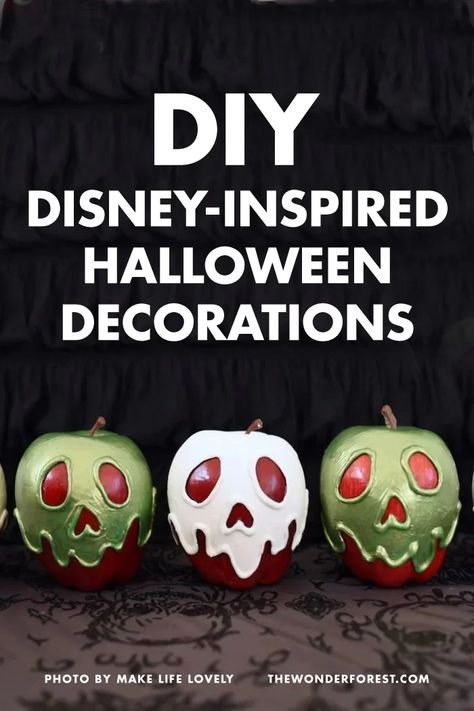 Disney Themed Halloween Decorations, Diy Disney Pumpkins, Halloween Disney Decorations Diy, Disney Halloween Dollar Tree Diy, Disney Inspired Halloween Decor, Diy Mickey Pumpkin, Disney Halloween Ideas, Diy Mickey Halloween Decorations, Disney Halloween Decorations Indoor