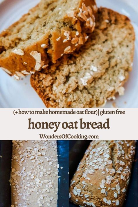 Honey Oat Bread - Best Gluten Free Baking - Wonders Of Cooking Gluten Free Honey Oat Bread, Serve With Soup, Honey Bread Recipe, Gluten Free Apple Muffins, Best Gluten Free Cookies, Gluten Free Sourdough Bread, Honey Oat Bread, Oat Bread, Honey Bread