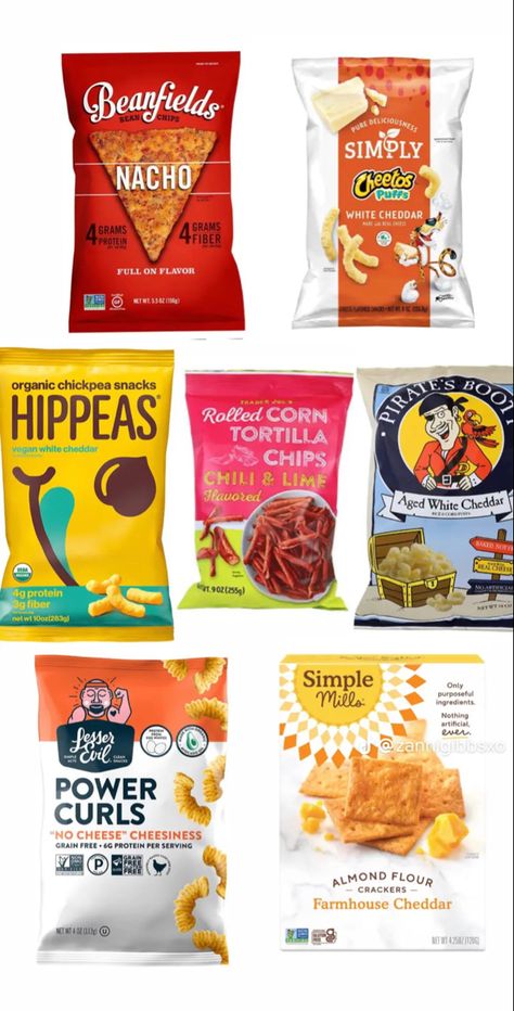 Healthy Dorm Snacks, Chip Alternative, Cheddar Chips, Healthy Chip Alternative, Bean Chips, Chickpea Snacks, Healthy Chips, Healthy Snacks To Buy, Organic Snacks