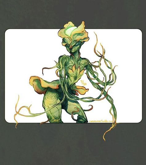 Plant Monster, Plant People, Monster Girls, Fantasy Races, Skyfall, Creature Concept Art, Creature Concept, Day 7, Back On Track