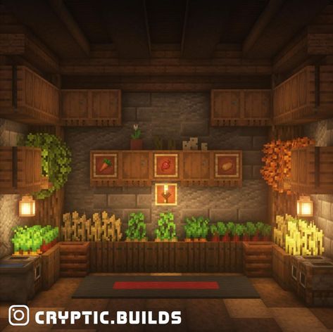 Minecraft Builder (@cryptic.builds) • Instagram photos and videos Minecraft Cartographer Room, Minecraft Workshop Ideas Interior, Cute Minecraft Staircase, Minecraft Interior Fireplace, Minecraft Curved Wall, Plant Room Minecraft, Minecraft Sitting Room, Minecraft Walls Ideas Interior, Minecraft Crafting Station