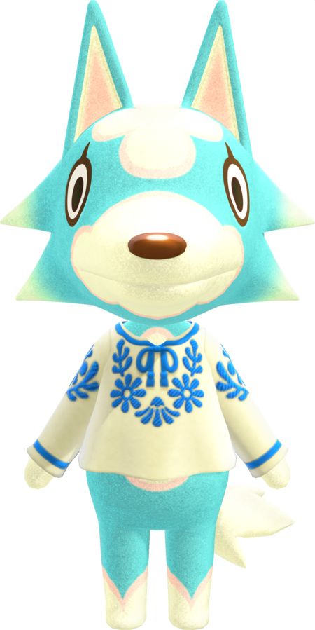 Skye - Villager Gift Guide | Animal Crossing (ACNH) | Nookea Skye Animal Crossing, Gift Guide Animal Crossing, Animal Crossing Wiki, Aries Birthday, Gerbera Flower, Animal Crossing New Leaf, Happy Home Designer, Animal Crossing Characters, Animal Crossing Villagers