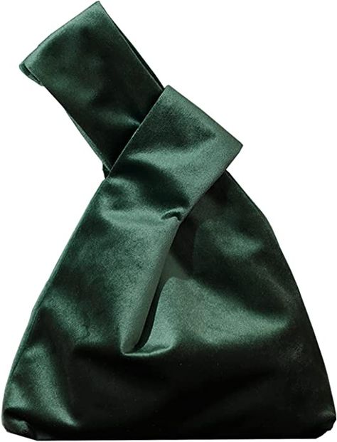 Amazon.com: Dark Green Knot Purse,Elegant Style Wrist Bag,Velvet Portable Wallet for Women : Clothing, Shoes & Jewelry Phone Clutch Wallet, Simple Purse, Knot Bag, Wrist Bag, Velvet Purse, Free Shapes, Bag Elegant, Ladies Clutch, Wallet Gifts