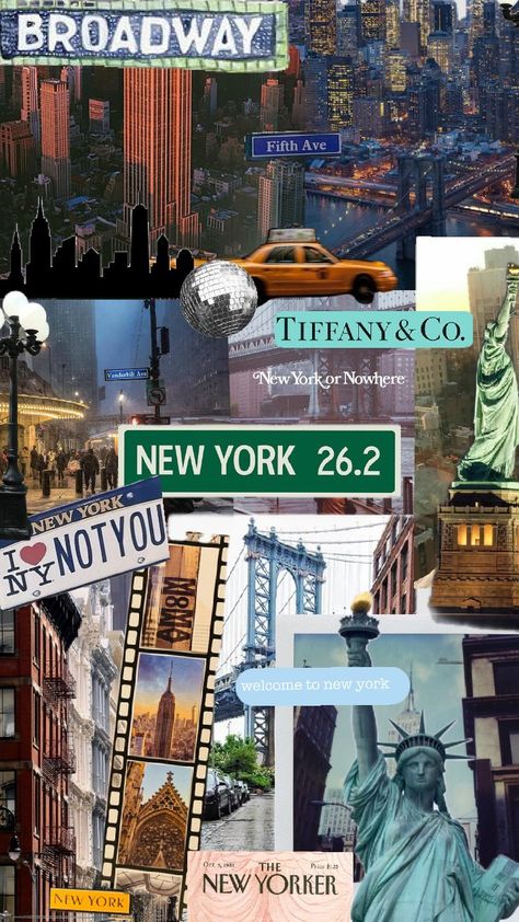 New York City 🗽 New York Mood Board, New York Collage, Nyc Dream, Life In Usa, London Wallpaper, Nyc Photos, Iphone Wallpaper Preppy, New York Vibes, New York City Vacation