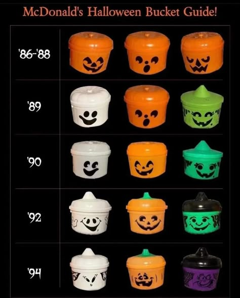 90s Halloween Nostalgia, Mcdonalds Halloween, Nostalgic Halloween, Halloween Decor Diy, Halloween Buckets, 90s Halloween, Halloween Toys, Diy Halloween Decor, Back In My Day