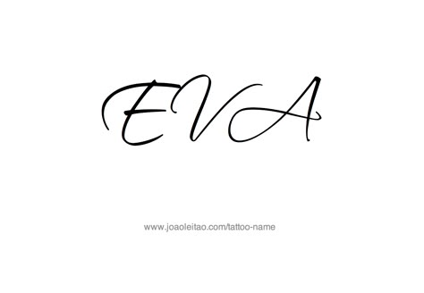 Tattoo Design Name Eva Eva Tattoo Name, Eva Name, Eva Tattoo, Ambigram Generator, Tattoo Name Fonts, Torso Tattoos, Name Tattoo Designs, Japanese Tattoo Designs, Unique Tattoo