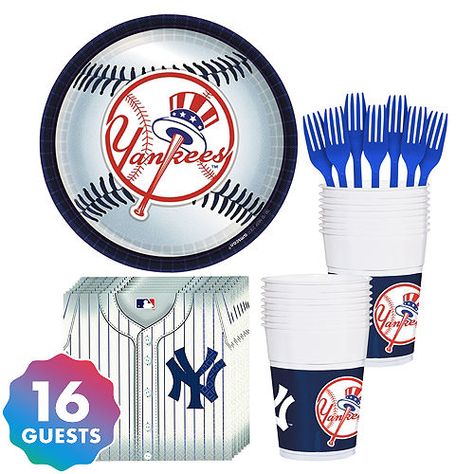 Yankees Party, Yankees Birthday Party, Baseball Theme Party, Halloween Kit, Plastic Forks, Personalized Party Favors, Party Kits, Sports Themed Party, Kids Party Supplies