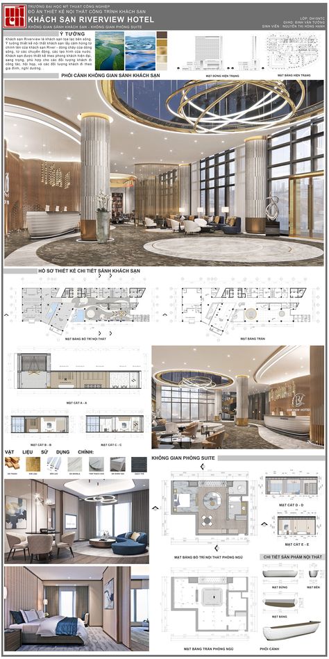 Riverview Hotel on Behance Hotels Reception Design, Resort Reception Design Plan, Hotel Room Floor Plan Layout, Hotel Design Architecture Concept, Hotel Reception Plan, Hotel Reception Interior Design, Hotel Room Plan Layout, Luxury Hotel Lobby Reception, Lobby Layout