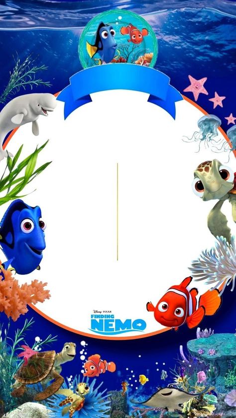 Finding Nemo Invitations, Finding Nemo Birthday Invitations, Nemo Baby Shower, Nemo Baby, Finding Nemo Party, Nemo Birthday Party, Finding Nemo Birthday, Nemo Party, Nemo Birthday