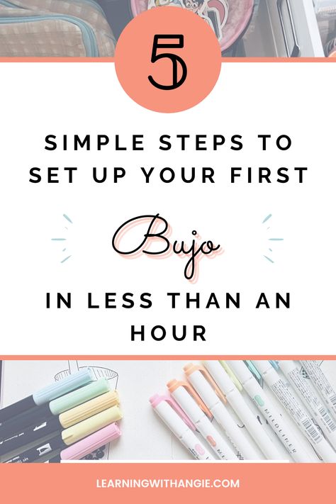 Are you looking to start a bullet journal but don’t know where to start? In this step-by-step guide, I explain how to start a bullet journal in just 5 easy steps. From which supplies you should use to which layouts you need to become more productive and organized, this guide covers everything! #bulletjournal #bujo #startingabujo | bullet journal ideas for beginners, how to start a bullet journal for school, how to set up a bullet journal step-by-step, what do you need to start a bullet journal Journalling For Beginners, Bujo For Beginners, Bujo Starting Page Ideas, Easy Bujo Ideas, Bujo 2024 Ideas, How To Bullet Journal For Beginners, New Bullet Journal Set Up, 2024 Bujo Set Up, Bullet Journal Start Page