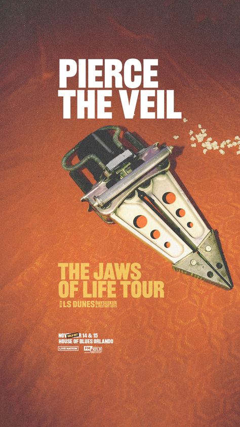 SOLD OUT GIVEAWAY — Pierce The Veil w/ L.S. Dunes — 2 Shows! (Nov 14 15 @ HOB Orlando) ⋆ Shows I Go To | Music Magazine Jaws Of Life, Circa Survive, Coheed And Cambria, Win Tickets, Music Magazine, Coffin Nails Long, Music Magazines, Pierce The Veil, The Veil