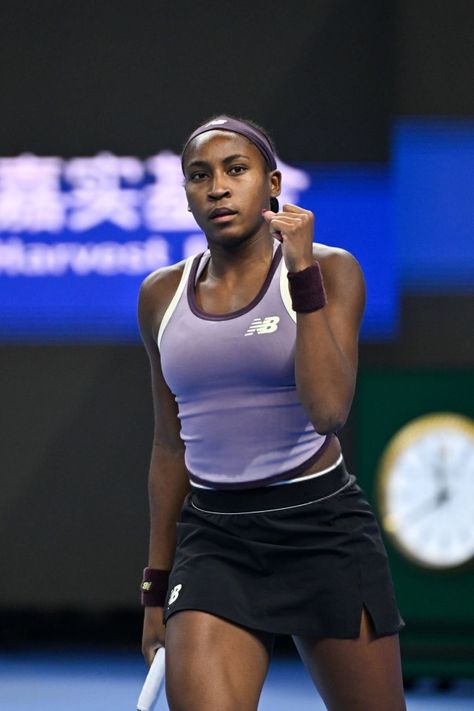 Coco Gauff Tennis, Coco Gauff, Sport Tennis, Tennis Players, Coco, Tennis, China, Sports, Purple