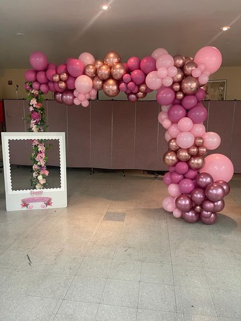 Pink Tones Balloon Garland, Graduation Garland, Party Rental Ideas, Pink Balloon Garland, Red Garland, Rental Ideas, Balloon Ideas, Balloon Gift, Balloon Decor