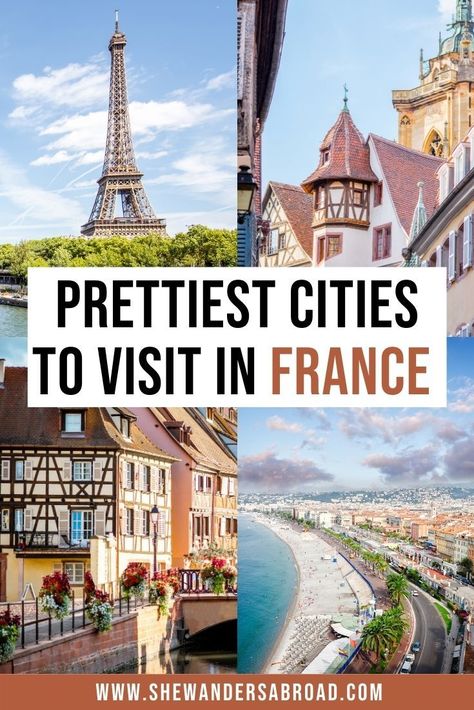 Are you looking for the best cities to visit in France beside Paris? Here's the ultimate list about the most beautiful cities in France you can't miss! | France travel tips | France travel guide… More France Cities, Cities In France, Travel In France, France Vacation, France City, Cities To Visit, France Travel Guide, Miss France, Beautiful Cities