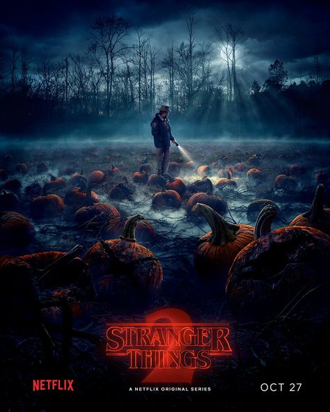 stranger-things-season-2-gets-a-perfectly-cool-halloween-themed-poster1 St Aesthetic, Stranger Things 2017, Strange Things Season 2, Netflix Stranger Things, Stranger Things Quote, Wallpaper Samsung, Stranger Things Poster, Stranger Things 2, Stranger Things Art