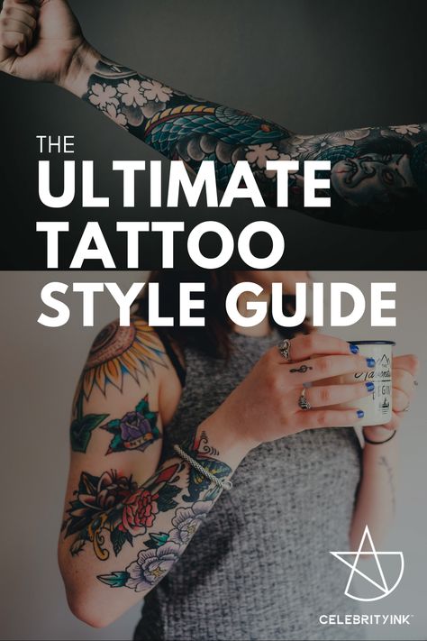 There are A LOT of tattoo styles to choose from.

When it comes to picking the right ink for you, learn the styles and see what’s out there.

This is a comprehensive list of tattoo styles that we’ve come across.

And it keeps growing!

Once you’re done reading this, you’ll know the difference between traditional tattoos and neo-traditional tattoos, or the difference between blackwork and black and grey tattoos. Different Tattoo Styles On One Person, Names Of Tattoo Styles, Mix Of Tattoo Styles, List Of Tattoo Styles, Different Type Of Tattoo Styles, Kinds Of Tattoos Style, Styles Of Tattooing, Different Tattoo Shading Styles, What Are The Different Styles Of Tattoos