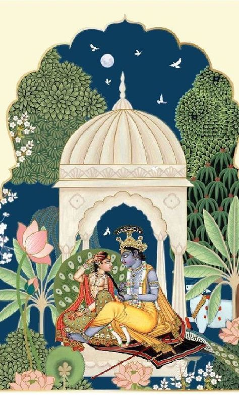 Rajasthani Painting, Unique Wallpapers, Mughal Art Paintings, Rajasthani Art, Indian Artwork, Pichwai Paintings, Indian Painting, Indian Folk Art, Indian Paintings