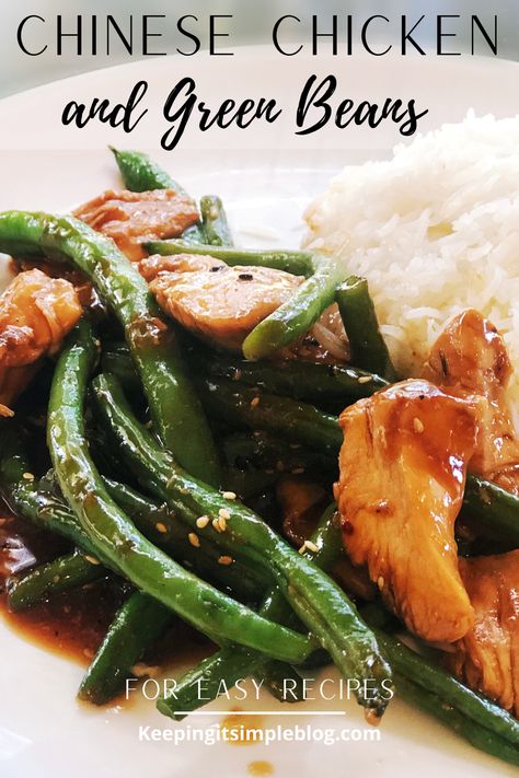 Chinese Green Beans, Chicken And Green Beans, Asian Green Beans, Spicy Green Beans, Beans In Crockpot, Chicken Green Beans, Better Than Takeout, Cashew Chicken, Chinese Chicken