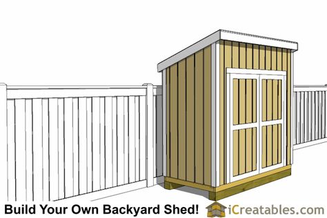 4x8 lean to shed with fence front Shed With Fence, 4x8 Shed, Garden Shed Plans, Outdoor Garden Sheds, Lean To Shed, Lean To, We Shed, Outdoor Storage Sheds, Shed Plans