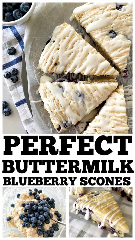 Lemon Blueberry Scones Buttermilk, Starbucks Blueberry Scones Recipe, Moist Scones Recipe, Best Blueberry Scones, Lemon Blueberry Scones Recipe, Hobby Baking, Perfect Scones Recipe, Best Scones, Blueberry Scone