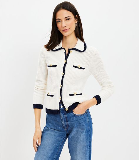 Petite Sweaters, Whisper White, Chic Sweaters, Detailed Sweater, Flattering Dresses, Cardigan Fashion, Beautiful Blouses, Trendy Clothes For Women, Everyday Dresses