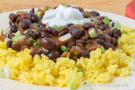 Black Beans And Yellow Rice Recipes, Black Beans And Yellow Rice, Yellow Rice Black Beans, Yellow Rice And Black Beans Recipe, Chicken Yellow Rice Black Beans, Yellow Rice And Beans, Black Beans And Rice Recipe Cuban, Cuban Black Beans And Rice Authentic, Black Bean Corn Rice Burrito